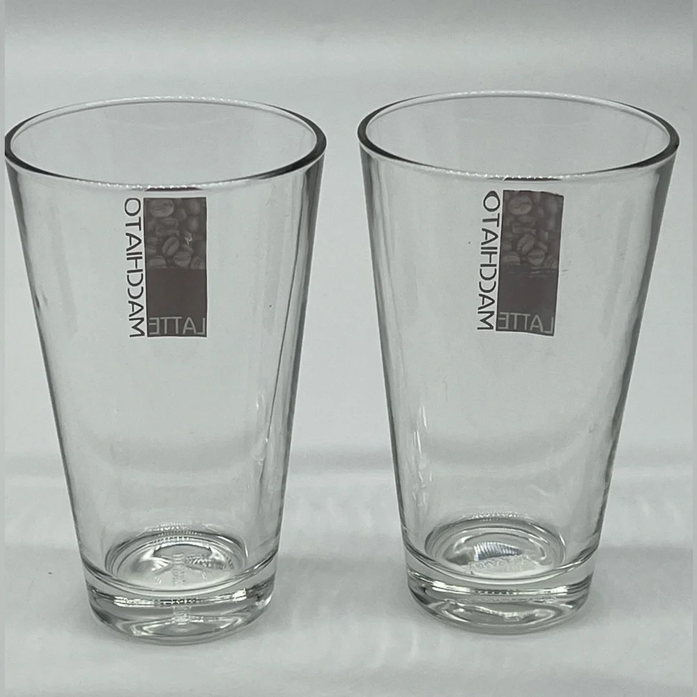 Leonardo Latte glasses made in Germany rare in excellent condition pair on 2